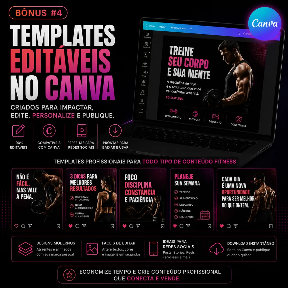 Templates Editáveis no Canva